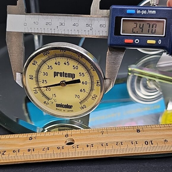 TWO Unicolor Protemp Thermometer Cat 348 Photo Lab Adjustable Luminescent - Picture 9 of 11